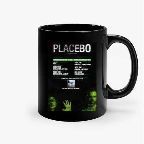 Placebo Never Let Me Go 2023 Uk Tour Ceramic Mugs