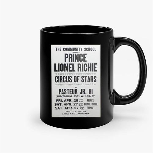 Prince 1985 Boxing Style Concert Ceramic Mugs