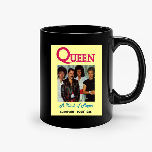 Queen Rock Concert 1986 Europe Tour Ceramic Mugs