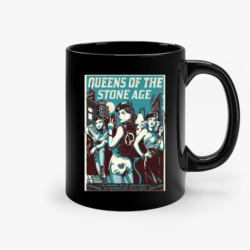 Queens Of The Stone Age Miss London Concert Ceramic Mugs