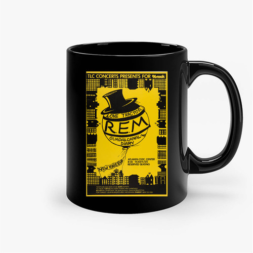 R E M Atlanta Civic Center Concert Ceramic Mugs