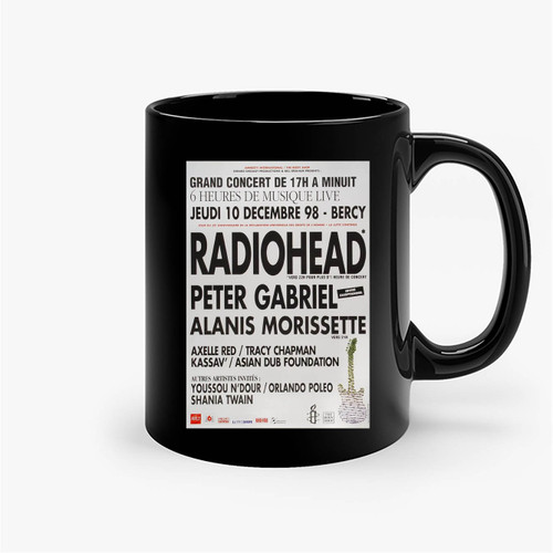 Radiohead Vintage Concert Ceramic Mugs
