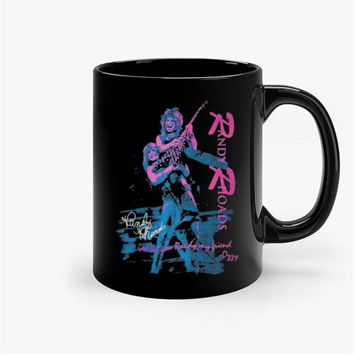 Randy Rhoads And Ozzy Osbourne Tribute Signed Ceramic Mugs