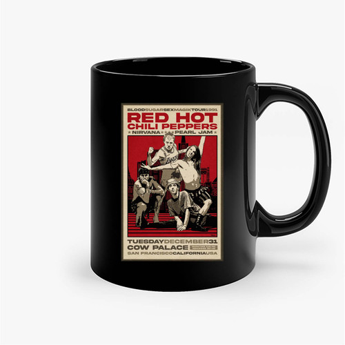 Red Hot Chili Peppers 1991 Concert Ceramic Mugs