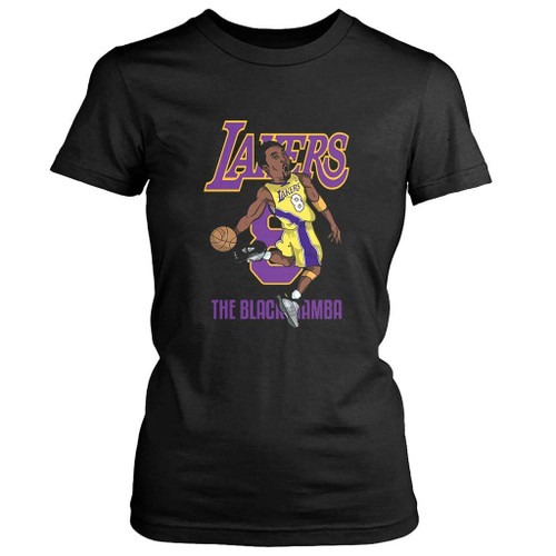 Kobe Bryant 8 Lakers The Black Mamba Women's T-Shirt Tee