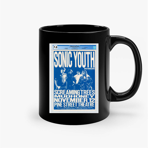 Sonic Youth Original Concert 1988 Ceramic Mugs