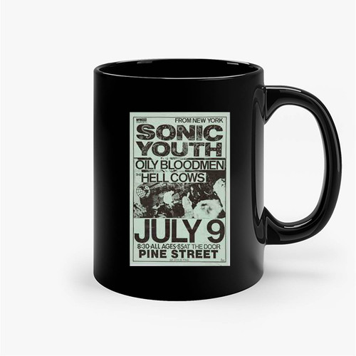 Sonic Youth Pine Street Theatre Concert 1 Ceramic Mugs