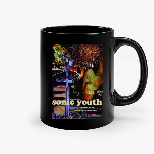 Sonic Youth Vintage Concert 1 Ceramic Mugs