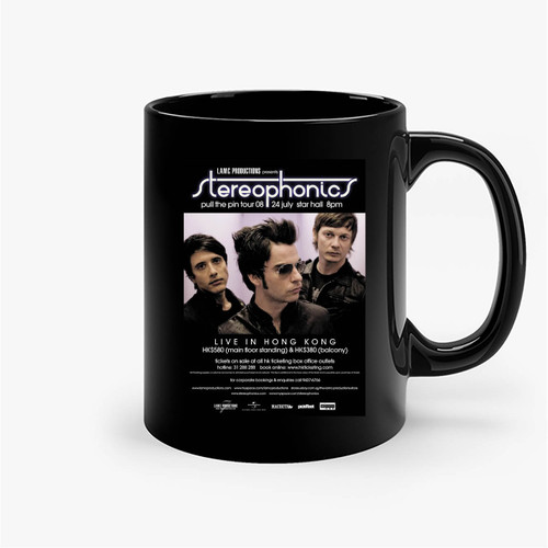 Stereophonics The Pin Tour Live In Hong Kong Concert Ceramic Mugs
