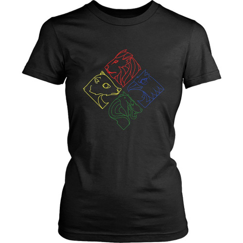Geometric Hogwarts Symbols Women's T-Shirt Tee