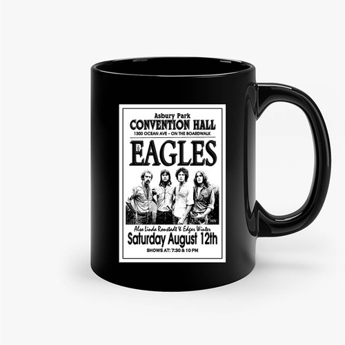 The Eagles 1972 Concert Convention Hall Asbury Park Nj Gig Pole Ceramic Mugs