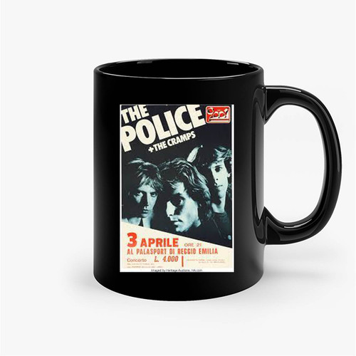 The Police Cramps Concert Ceramic Mugs