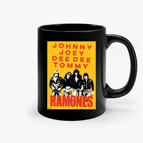 The Ramones Johnny Joey Dee Dee Tommy Retro Vintage Classic Punk Rock Music Ceramic Mugs