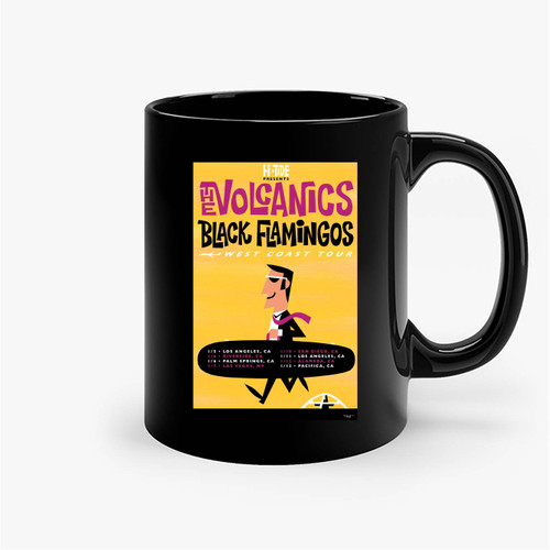 The Volcanics And Black Flamingos West Coast Tour 2018 Ceramic Mugs