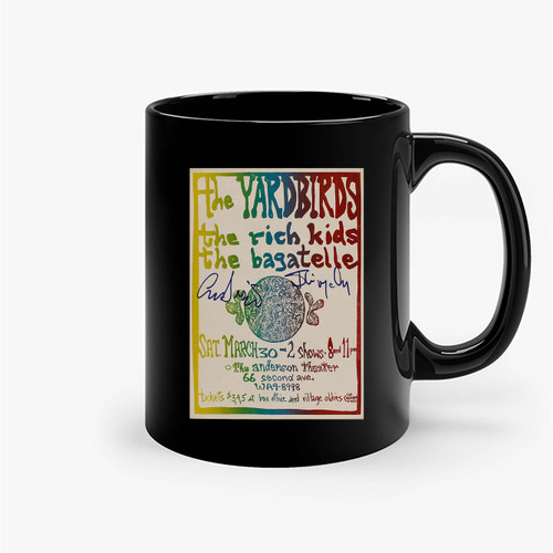 The Yardbirds Original Concert Ceramic Mugs