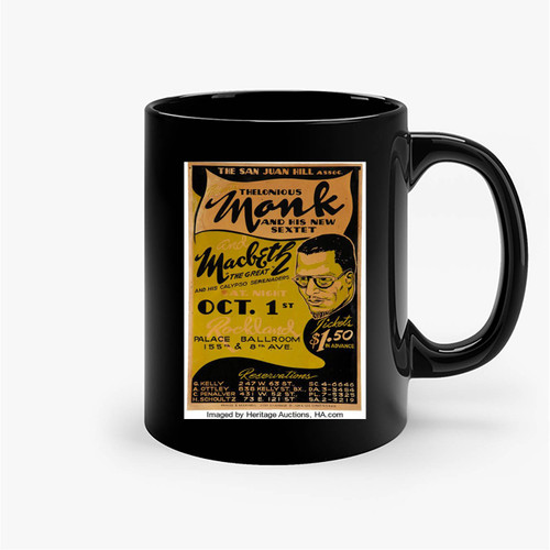 Thelonious Monk 1949 Harlem New York Concert Ceramic Mugs