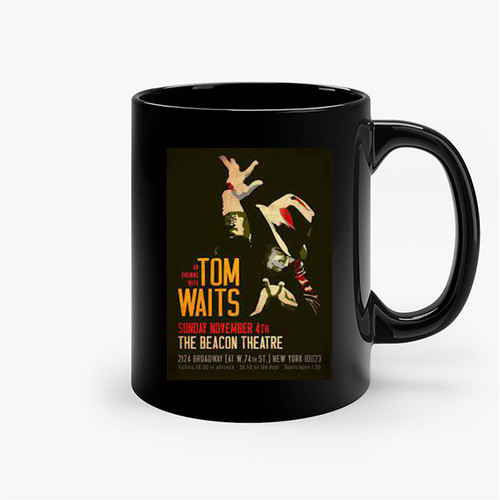 Tom Waits 3 Ceramic Mugs