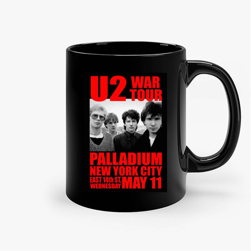 U2 Replica Palladium Nyc 1983 Concert Ceramic Mugs