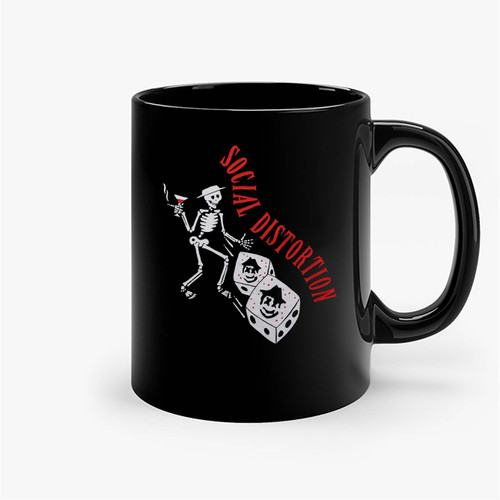 Vintage 1992 Social Distortion Bad Luck Tour Ceramic Mugs Vintage 1992 Social Distortion Bad Luck Tour Ceramic Mugs
