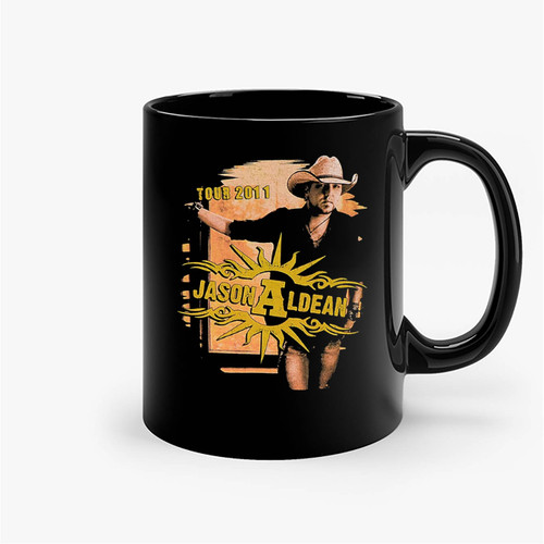 Vintage Jason Aldean Tour 2011 Ceramic Mugs