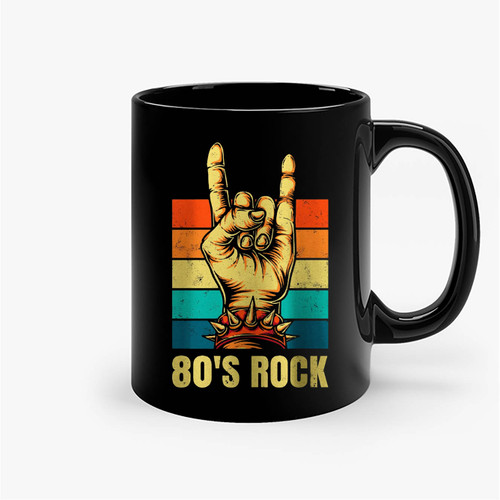 Vintage Retro 80's Rock Band Vintage Retro Themed Ceramic Mugs