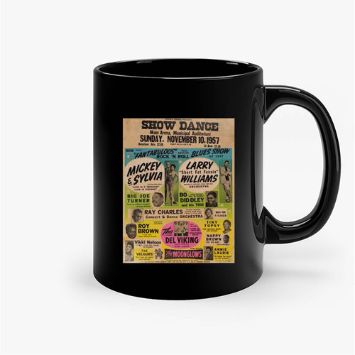 Vintage Rock 'n Roll And R&b Concert S Ceramic Mugs