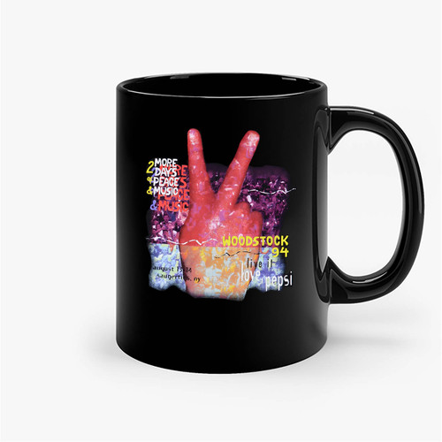 Woodstock 2 Days Of Music & Peace Concert Ceramic Mugs