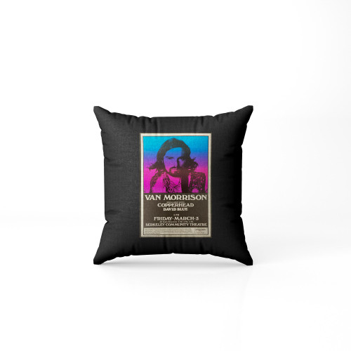 1972 Van Morrison Concert Pillow Case Cover
