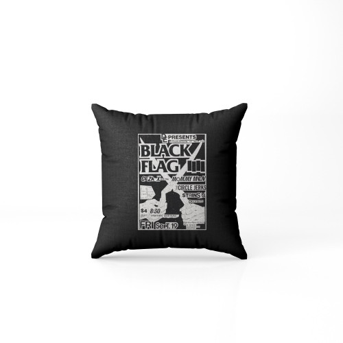 Black Flag Concert Flyer Pillow Case Cover
