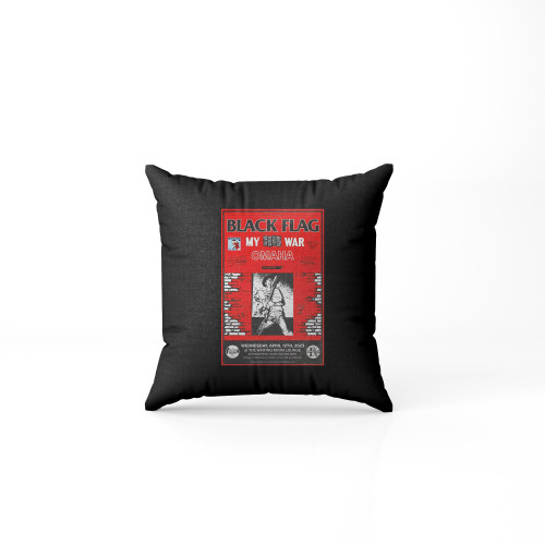 Black Flag Concert Photos Pillow Case Cover