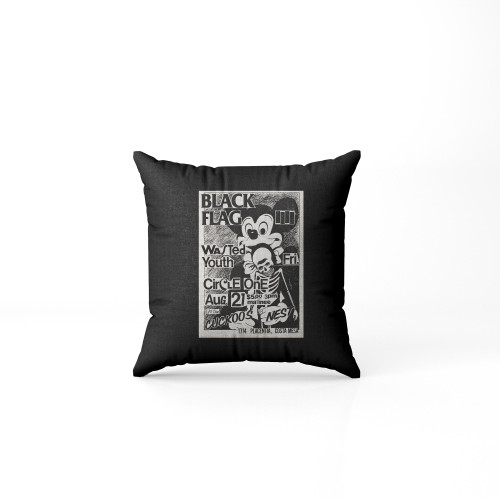 Black Flag Tour Pillow Case Cover