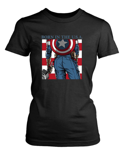 Born In The Usa Women's T-Shirt Tee