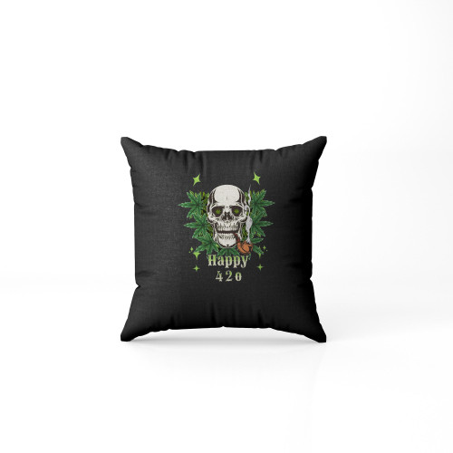 Happy 420 Funny Cannabis 420 Celebration Pillow Case Cover