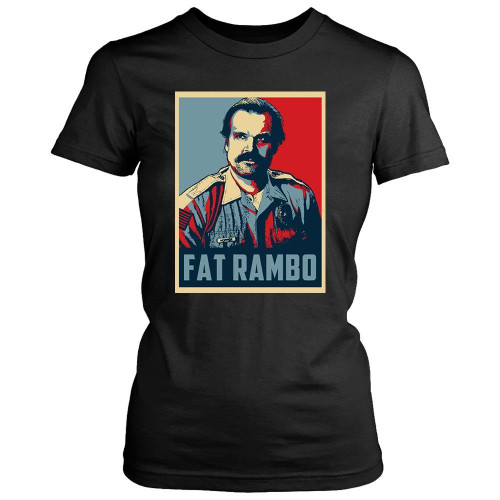 Fat Rambo Stranger Things Season Three Women's T-Shirt Tee