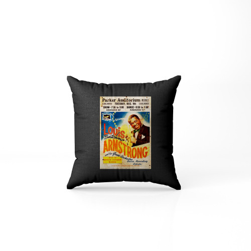 Louis Armstrong Vintage Concert Pillow Case Cover