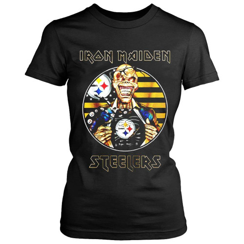 Iron Maiden Steelers Inside Women's T-Shirt Tee
