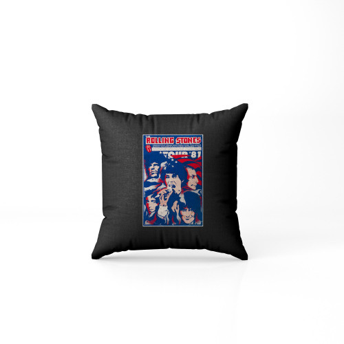 Rolling Stones 1981 Pontiac Michigan Concert Pillow Case Cover