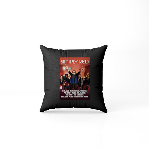 Simply Red Tocara En Espana Este Verano Pillow Case Cover