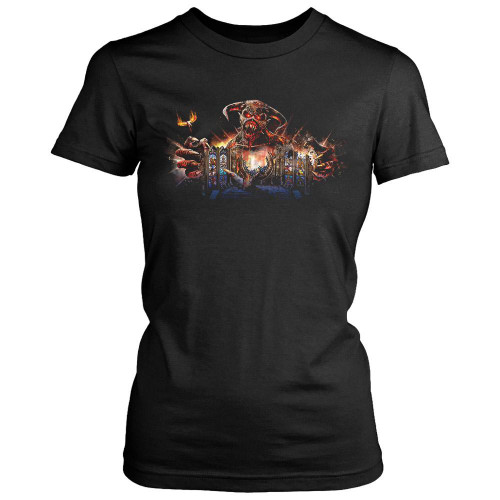 Iron Maiden Legacy Of The Beast Cover Women's T-Shirt Tee