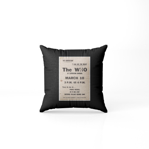 The Who Autographed Concert 1 Pillow Case Cover The Who Autographed Concert 1 Pillow Case Cover
