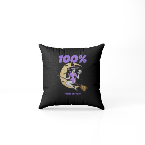 Witch Funny Cute Halloween October Birthday Pillow Case Cover