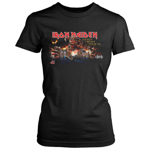 The Legacy Of The Beast Tour Iron Maiden Women's T-Shirt Tee