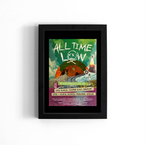 All Time Low 2017 Ireland Concert Tour Poster