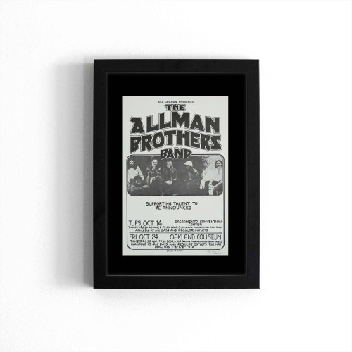 Allman Brothers Band Rock Concert Poster