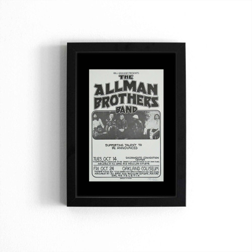 Allman Brothers Band Rock Concert 1 Poster