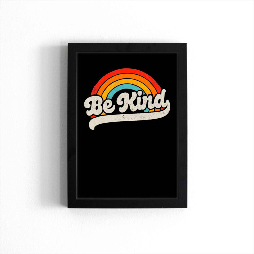 Be Kind Rainbow Inspirational Summer Poster