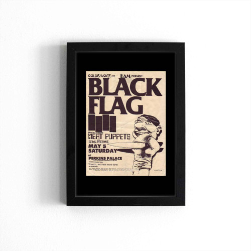 Black Flag Tour Gig Poster