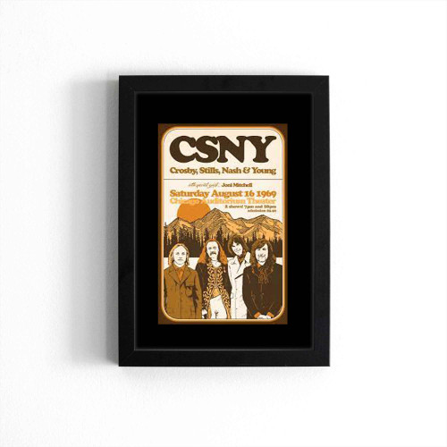Crosby Stills Nash And Young Concert Poster