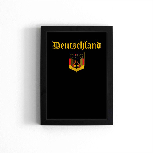 Deutschland Germany Flag Coat Of Arms Eagle Poster