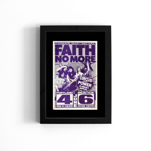 Faith No More Portland And Seattle Concert Poster